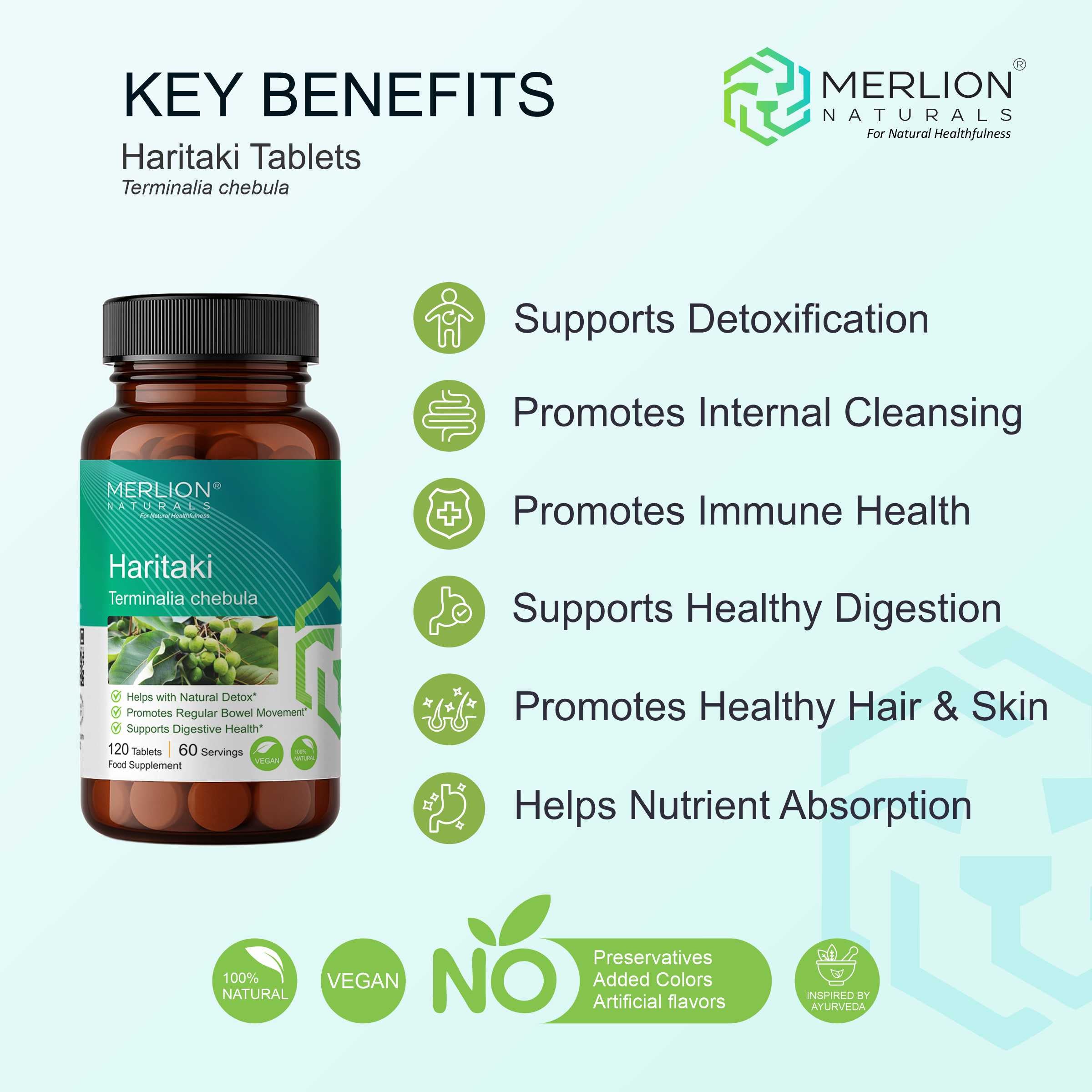 Haritaki Extract Tablets | Terminalia chebula | 500mg