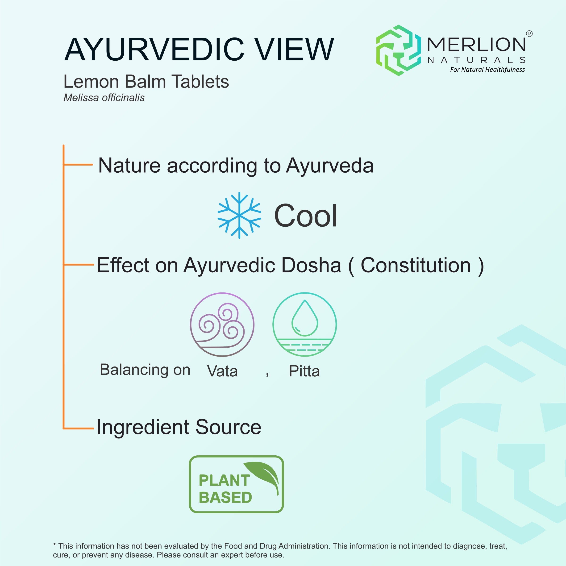 Lemon Balm Tablets | Melissa officinalis | 500mg