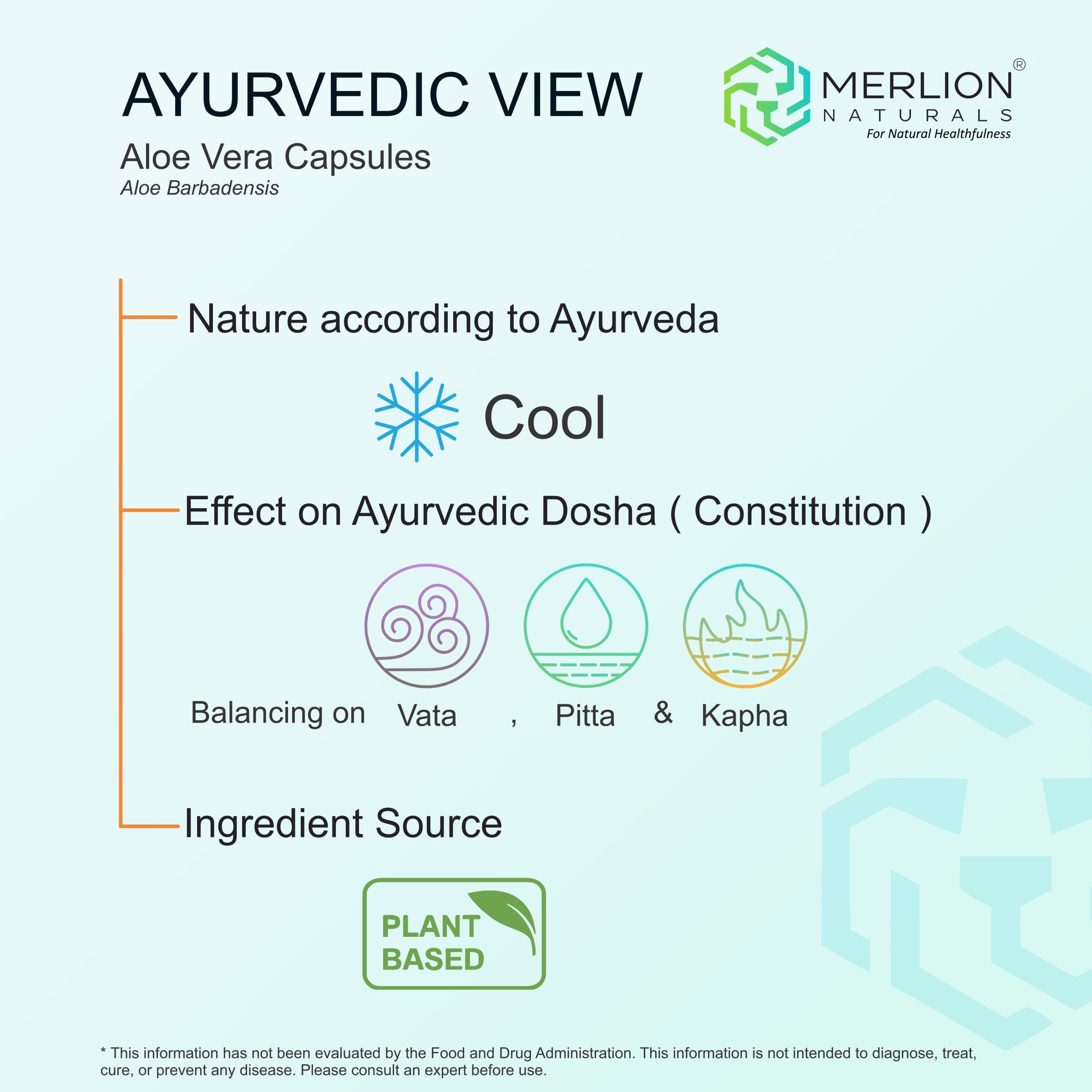 Aloe Vera Extract Capsules | Aloe barbadensis | 100mg