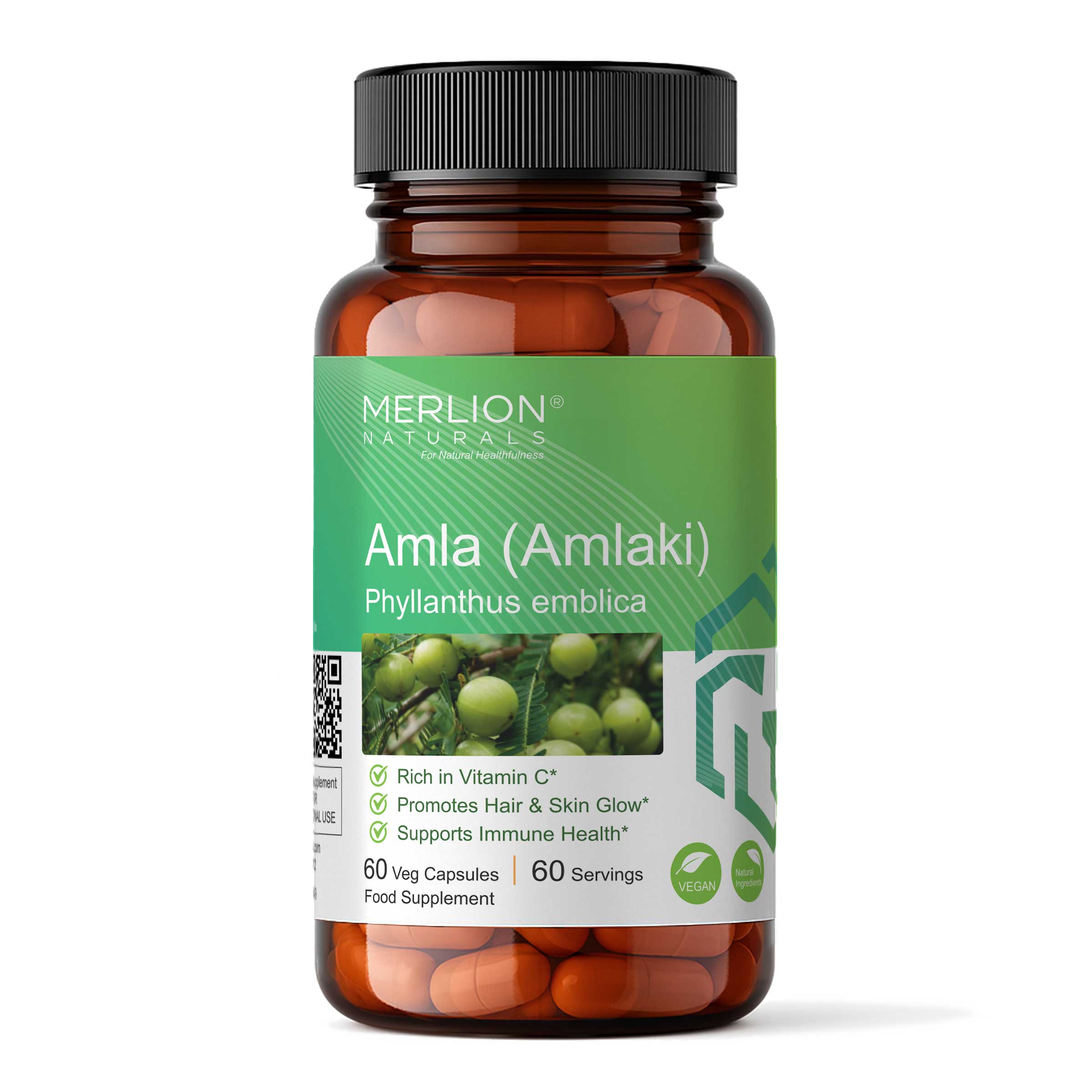 Amla Extract Capsules | Phyllanthus emblica / Indian gooseberry | 600mg