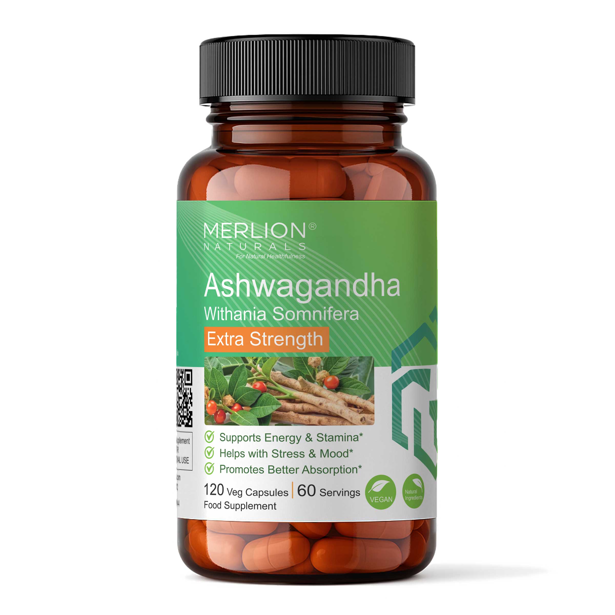 Ashwagandha Extra Strength Capslues | Withania somnifera | 1500mg