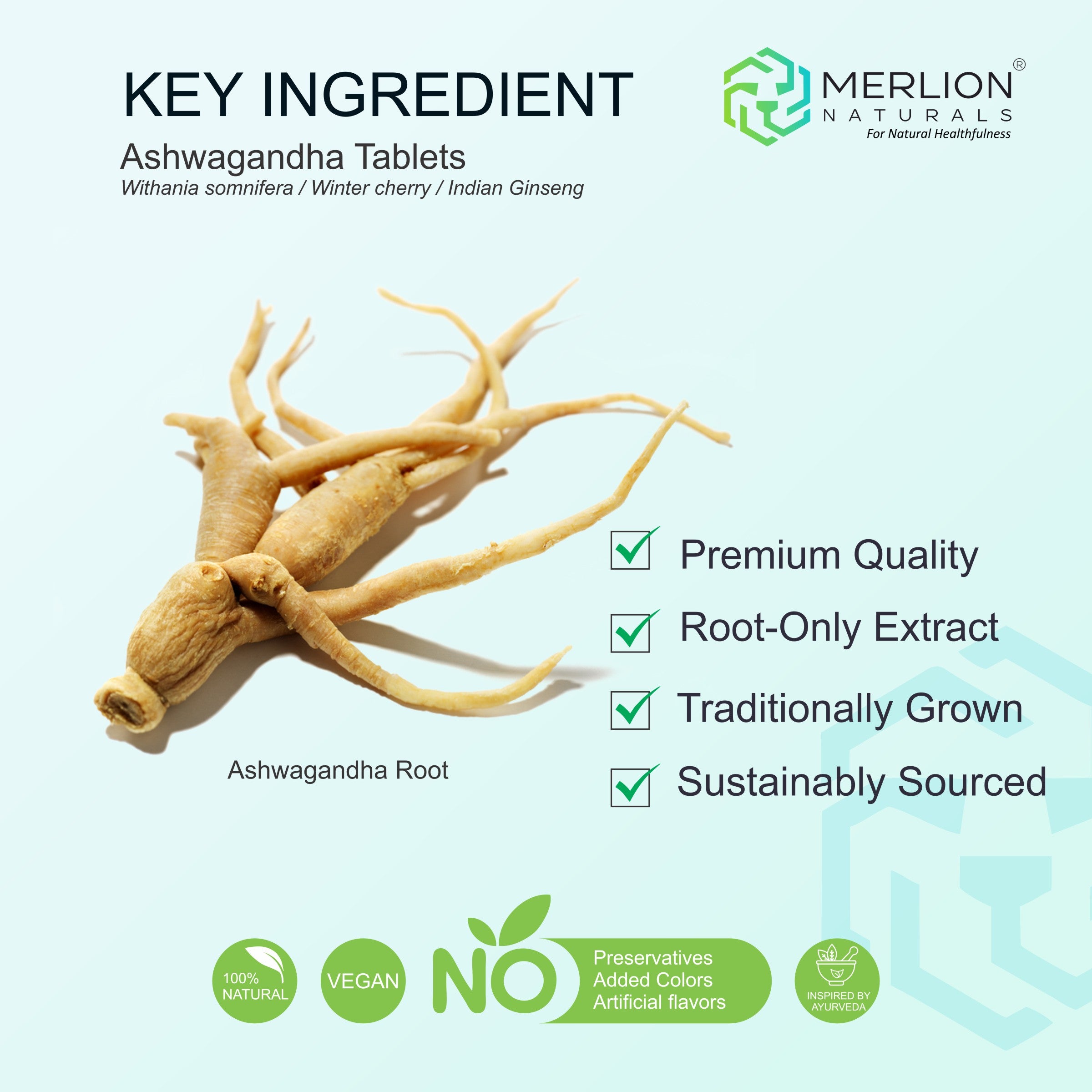 Ashwagandha Extra Strength Capslues | Withania somnifera | 1500mg