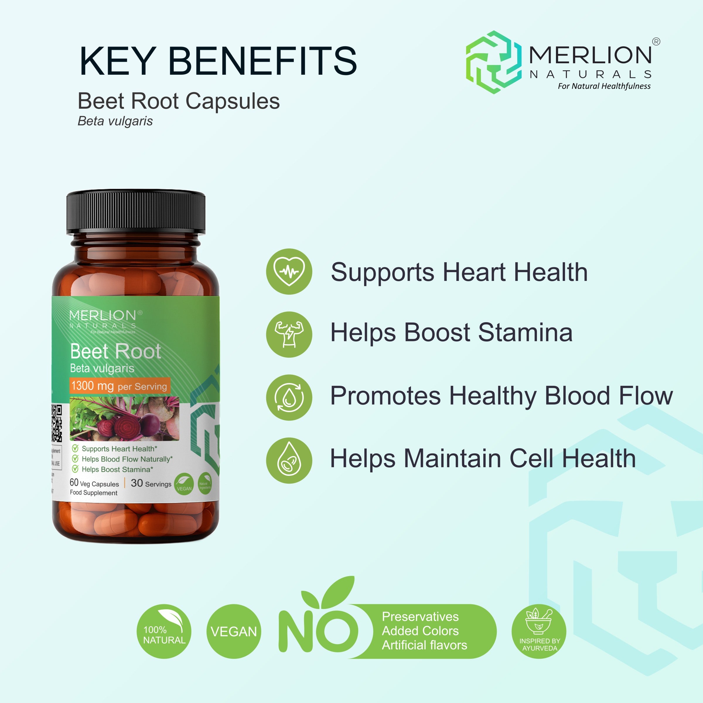 Beet Root Extract Capsules | Beta vulgaris | 650mg