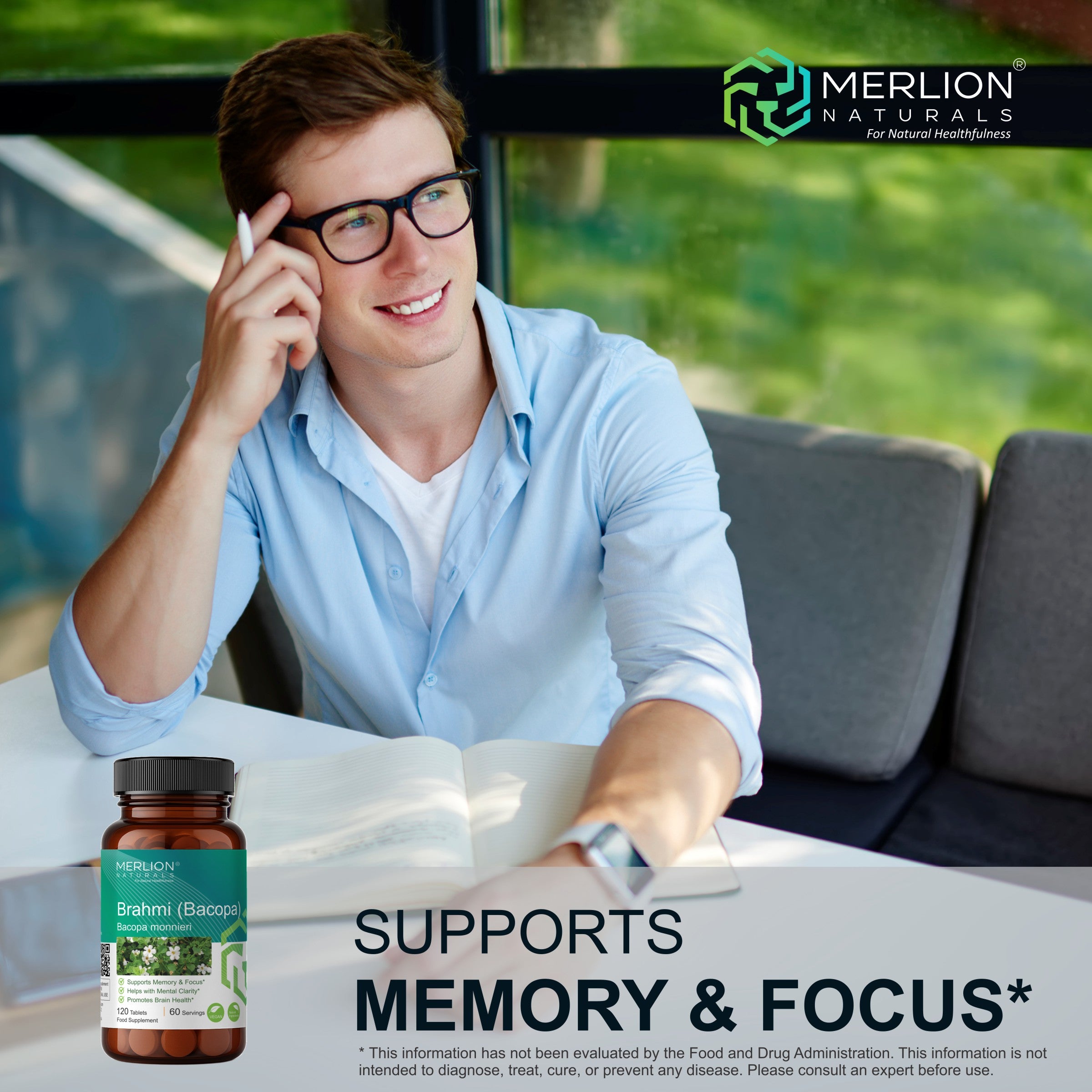 Brahmi ( Bacopa ) Extract Tablets | Bacopa monnieri | 500mg