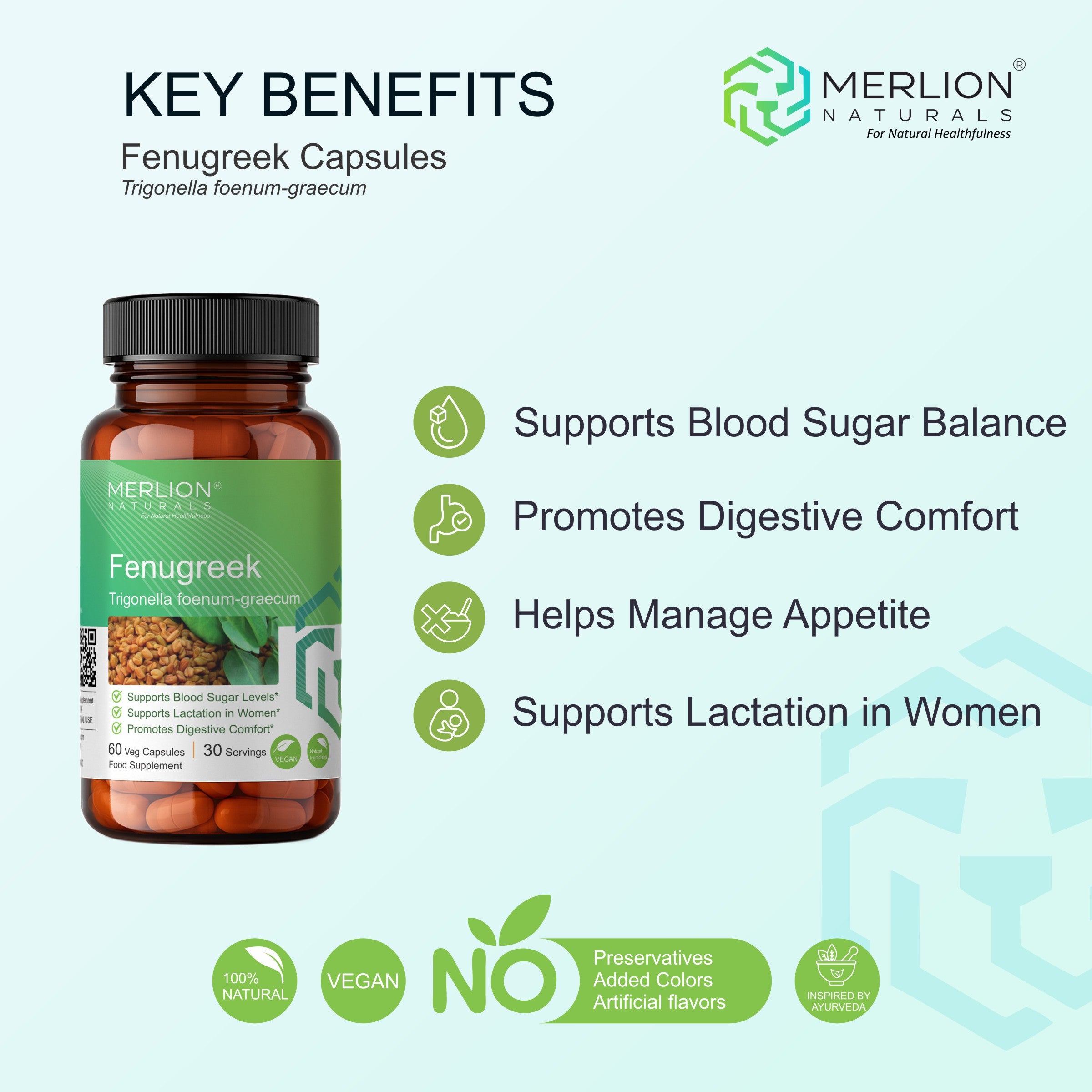 Fenugreek Capsules | Methi / Trigonella foenum-graecum | 700mg