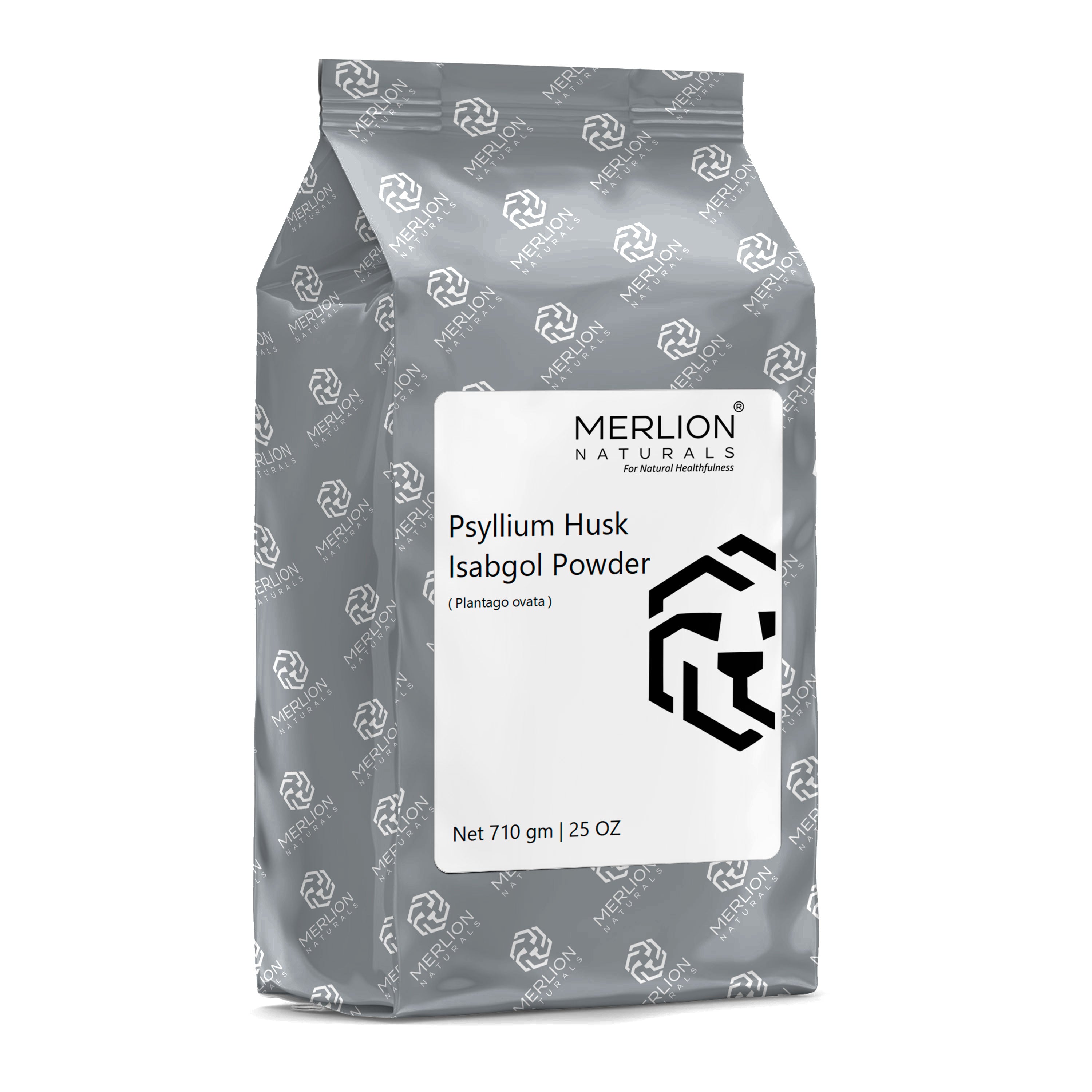 Merlion Naturals Psyllium Husk Powder 710gm, Front view, Digestion, Weight Management, Heart Health, Blood Sugar Control