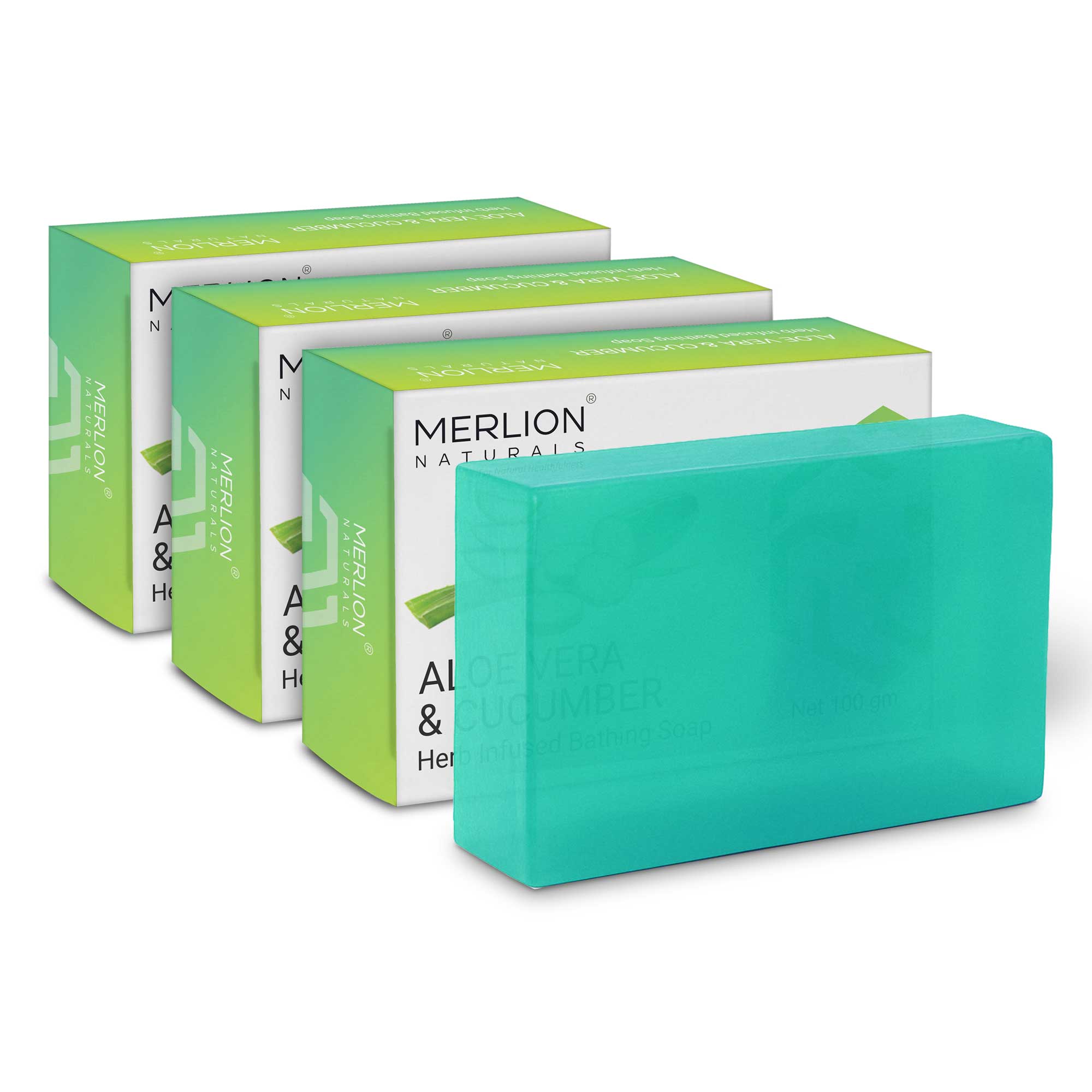 Aloe Vera and Cucumber Glycerine Soap (100gm x 3)