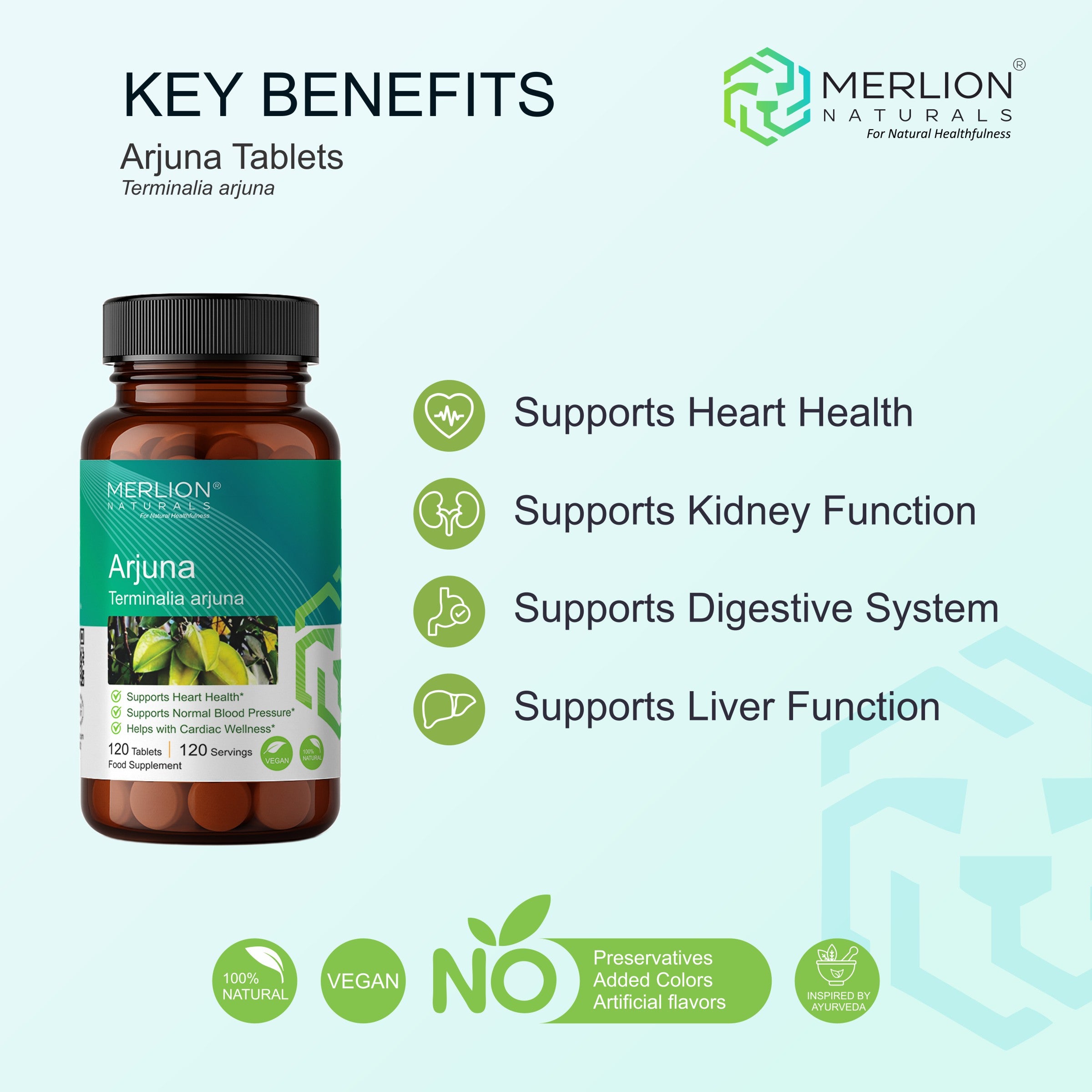 Arjuna Extract Tablets | Terminalia Arjuna | 500mg