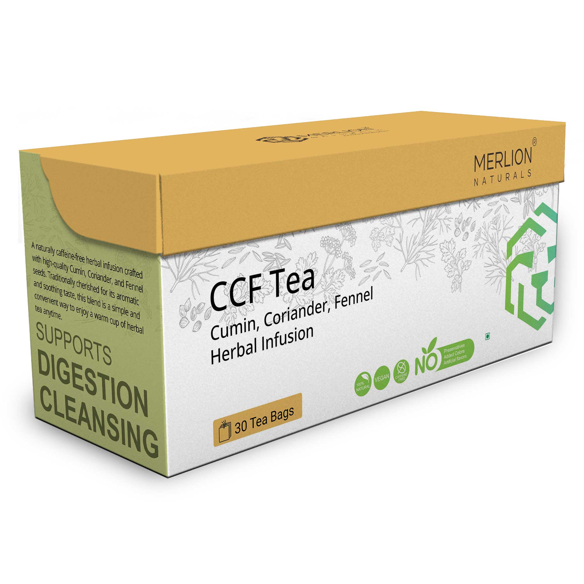 CCF Tea (Cumin, Coriander and Fennel Tea) - 30 Tea Bag