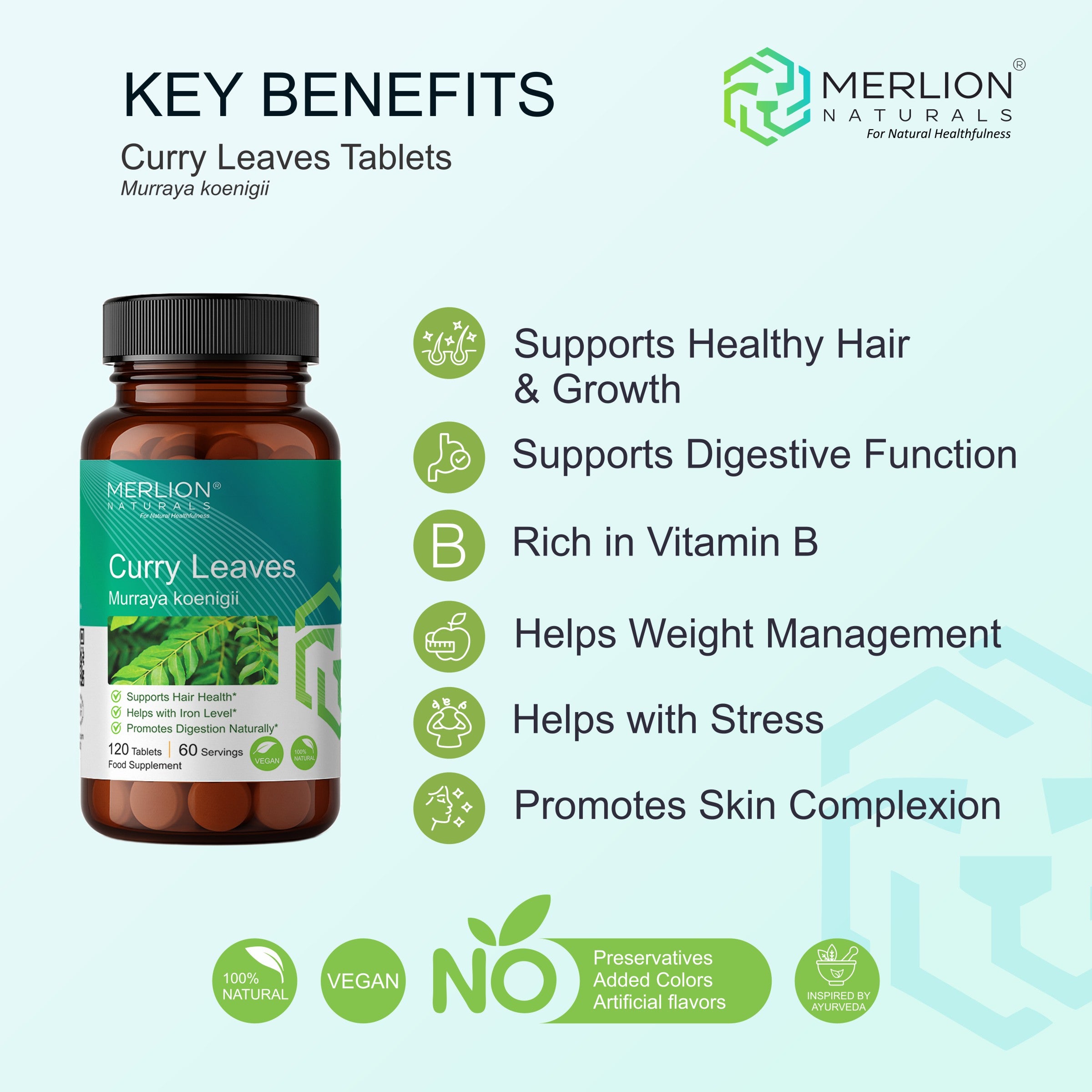 Curry Leaves Extract Tablets | Murraya koenigii | 500mg
