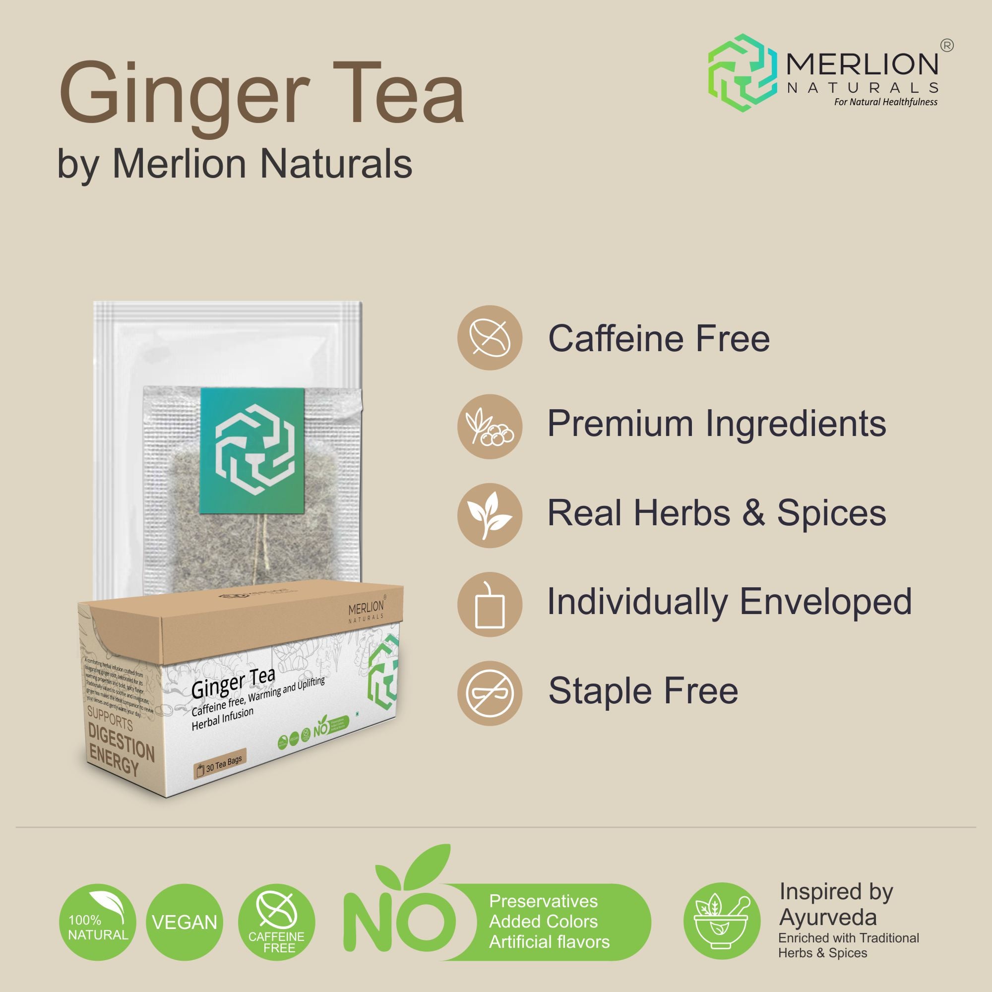 Ginger Tea - 30 Tea Bag