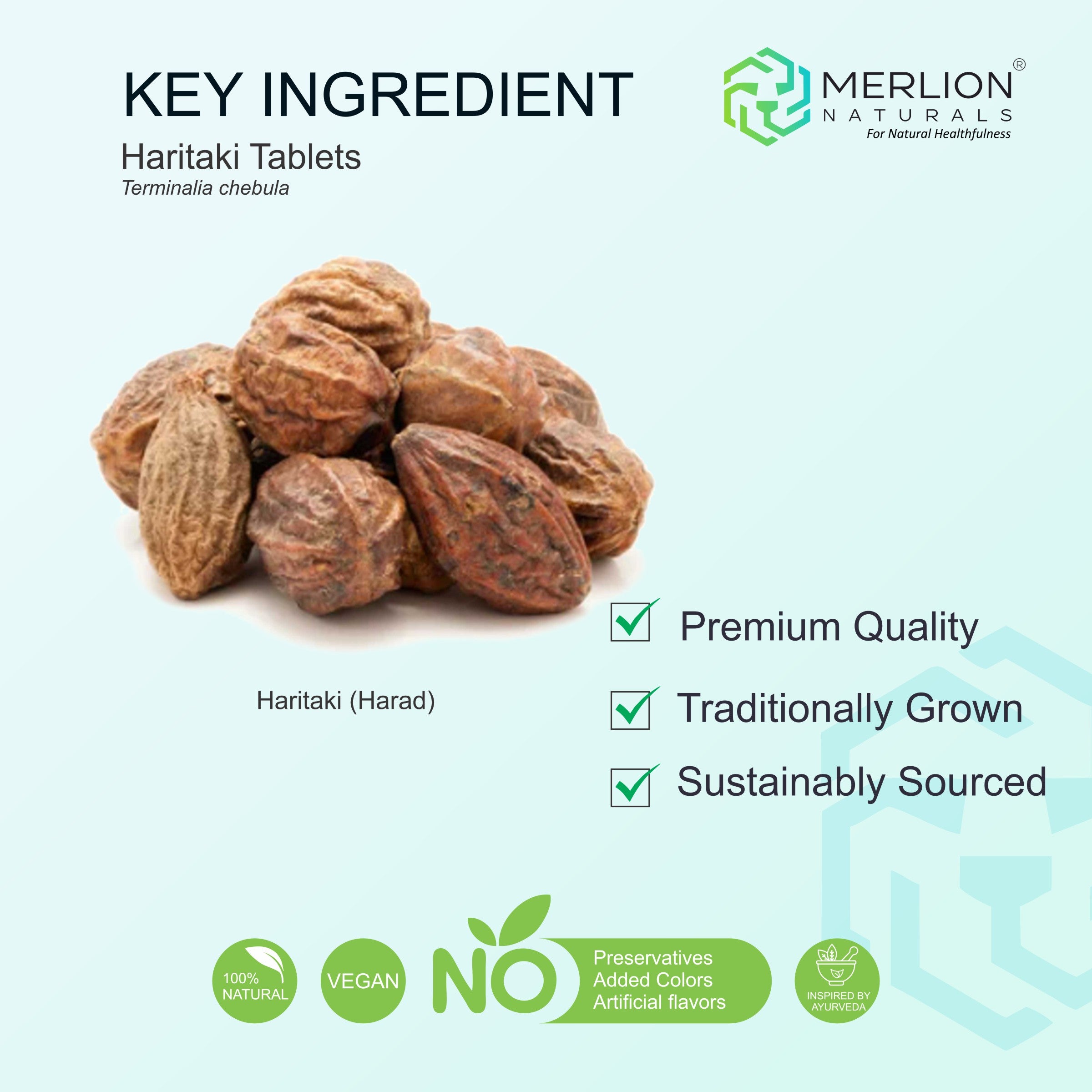 Haritaki Extract Tablets | Terminalia chebula | 500mg
