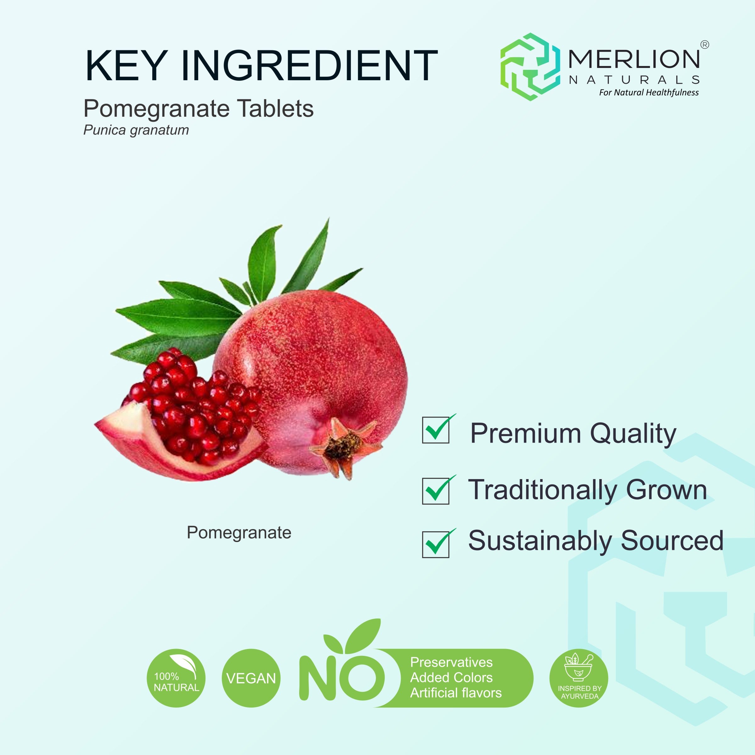 Pomegranate Extract Tablets | Punica granatum |  500mg