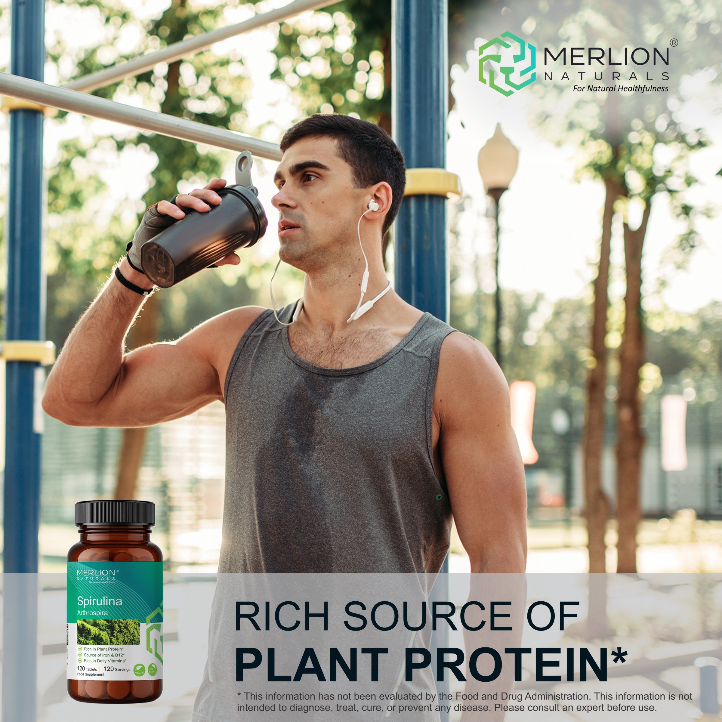 Spirulina Extract Tablets | Arthrospira | 500mg