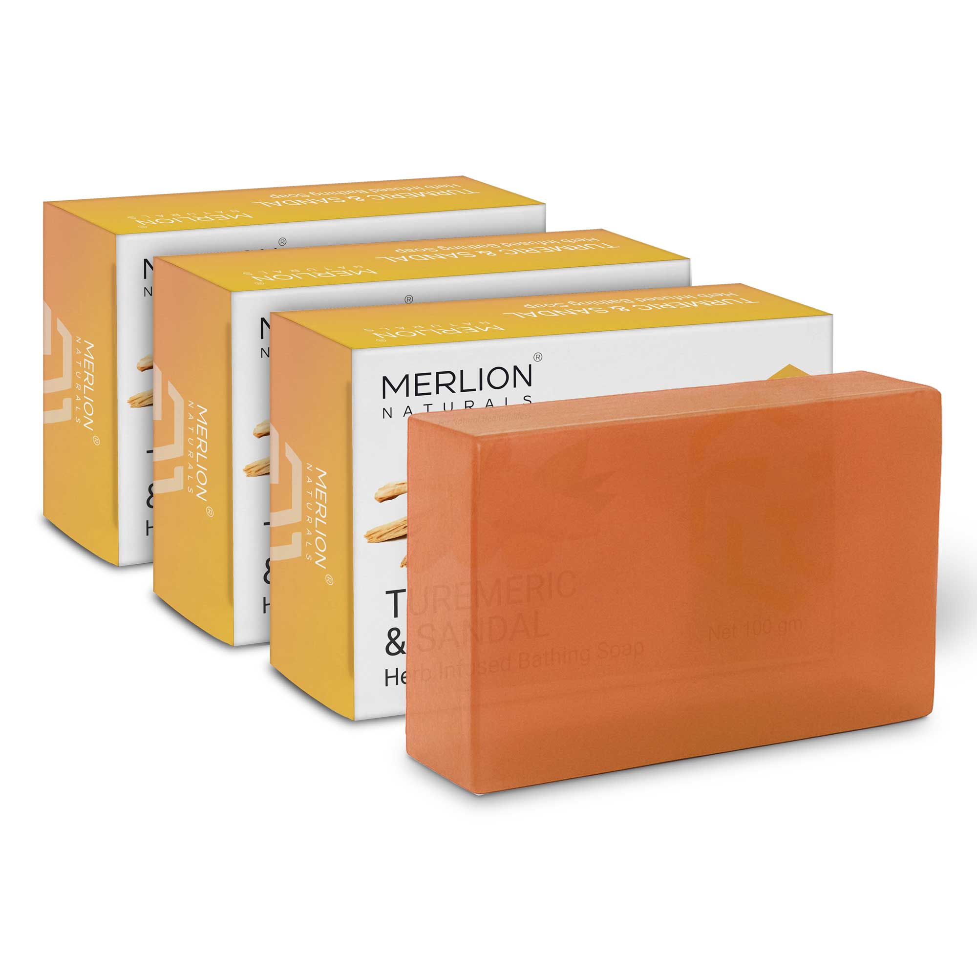 Turmeric and Sandal Glycerine Soap (100gm x 3)
