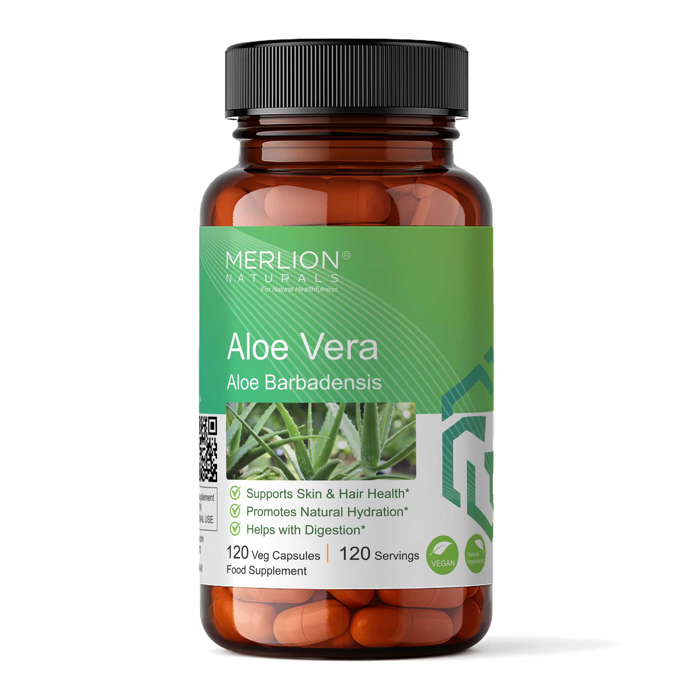 Aloe Vera Extract Capsules | Aloe barbadensis | 100mg