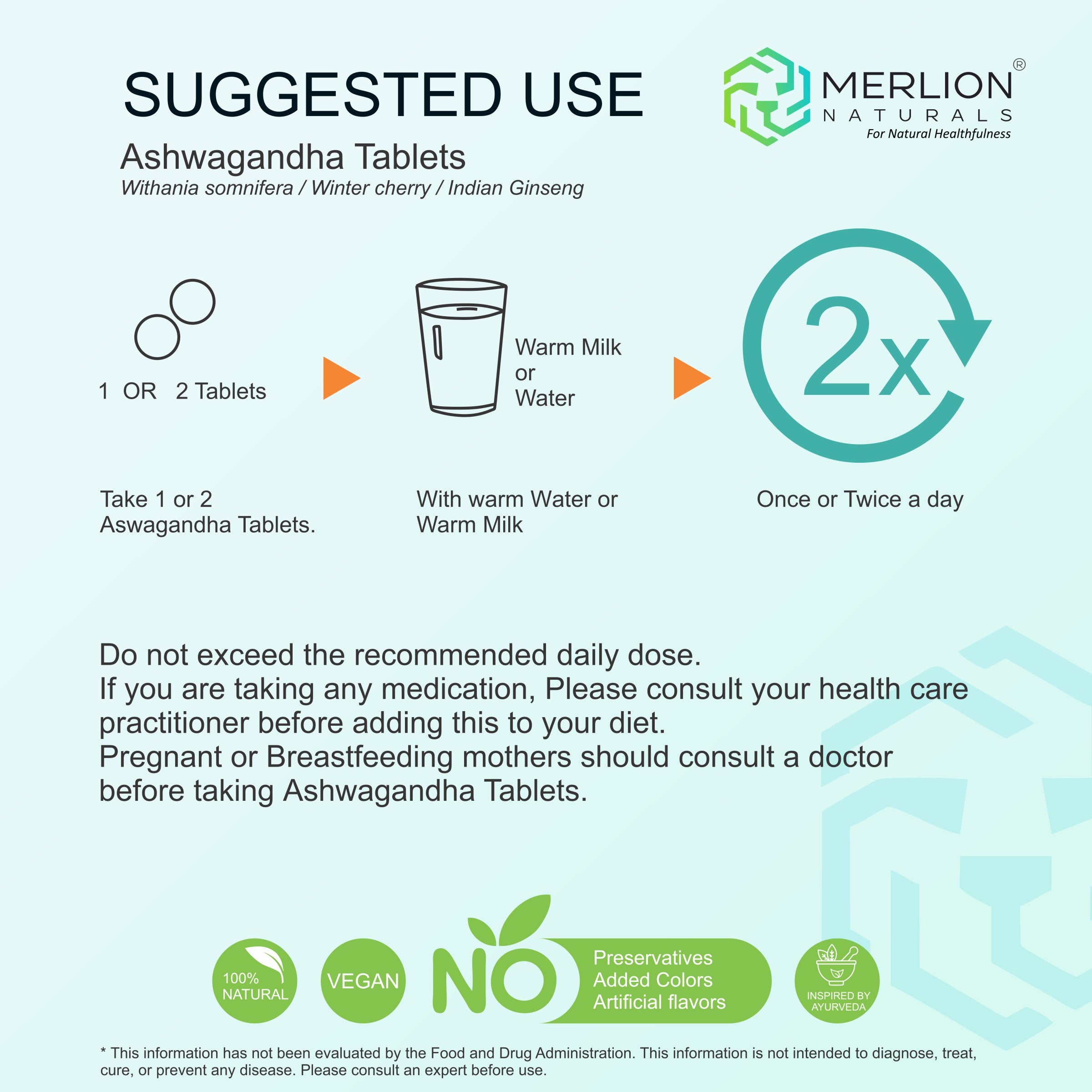 Ashwagandha Extra Strength Capslues | Withania somnifera | 1500mg