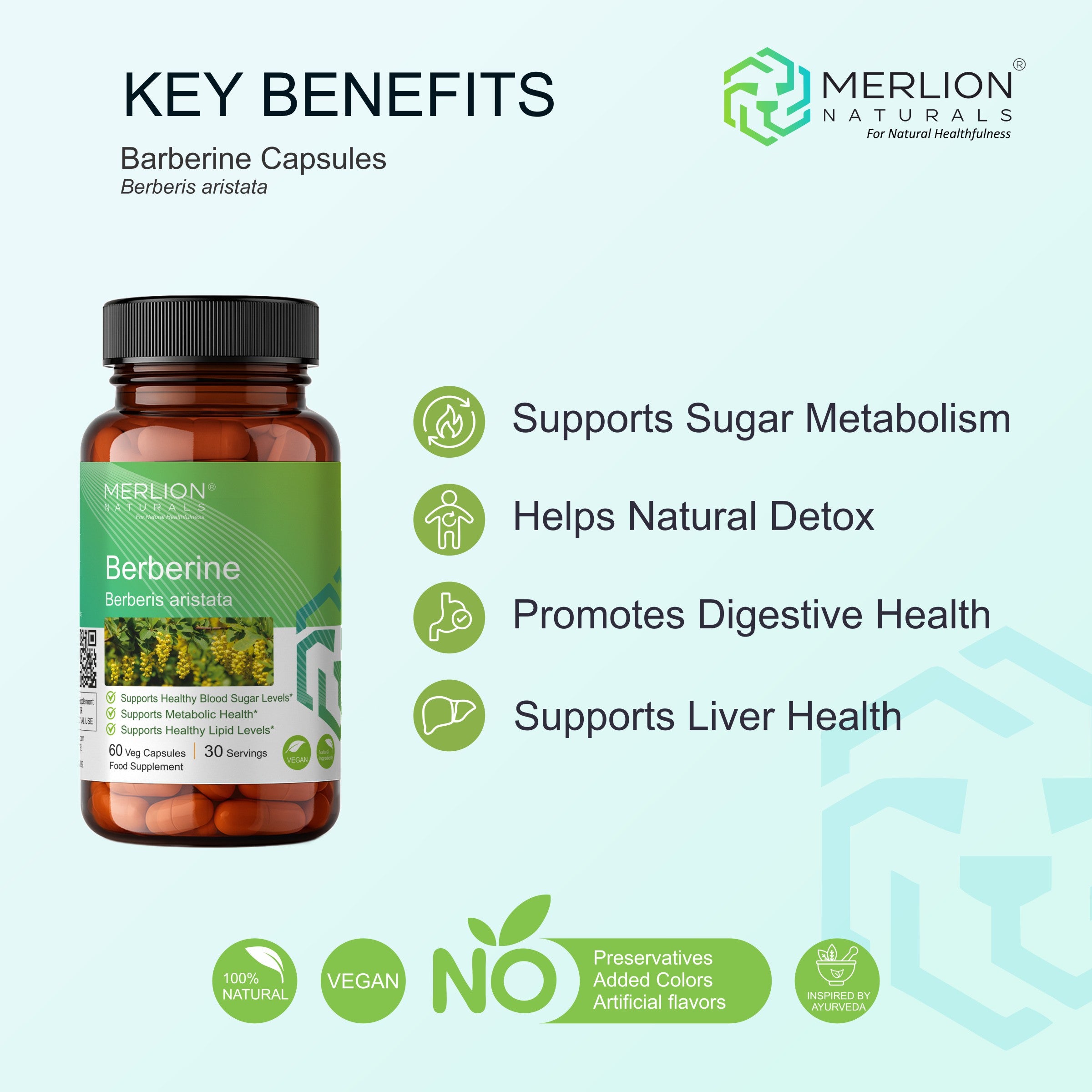 Barberine / Daru Haldi 1000mg Capsules (60 Capsules)