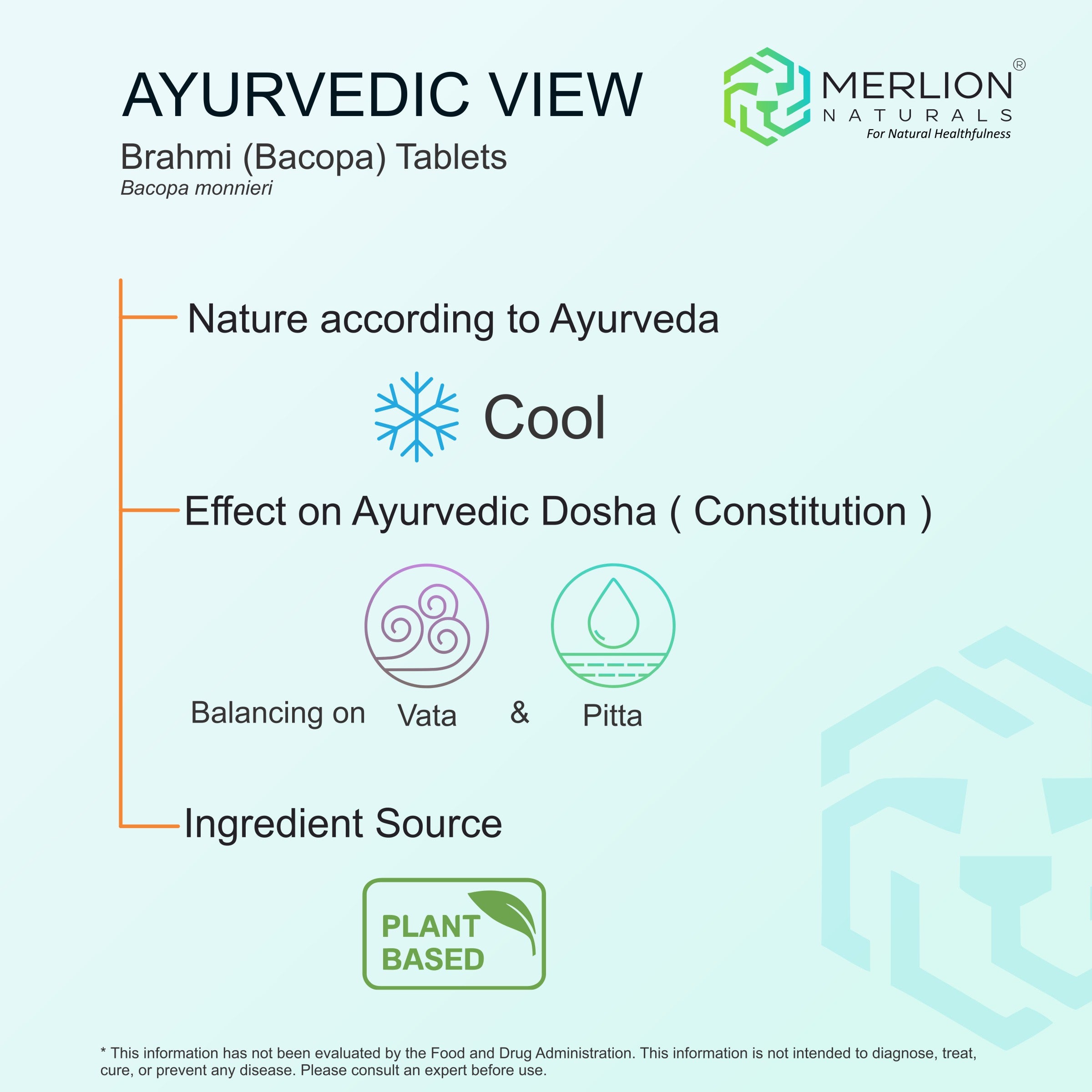 Brahmi ( Bacopa ) Extract Tablets | Bacopa monnieri | 500mg