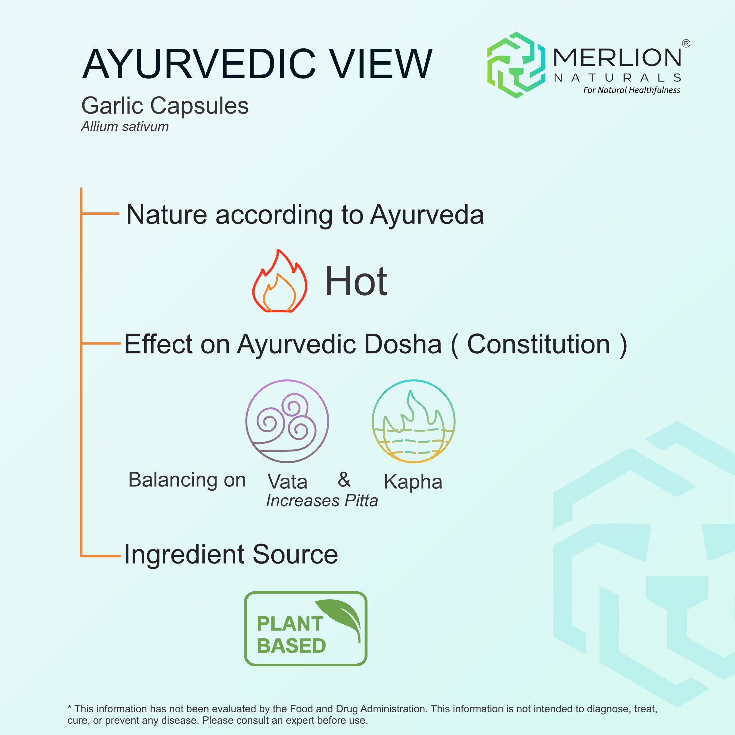 Garlic Extract Capsules | Allium sativum | 500mg