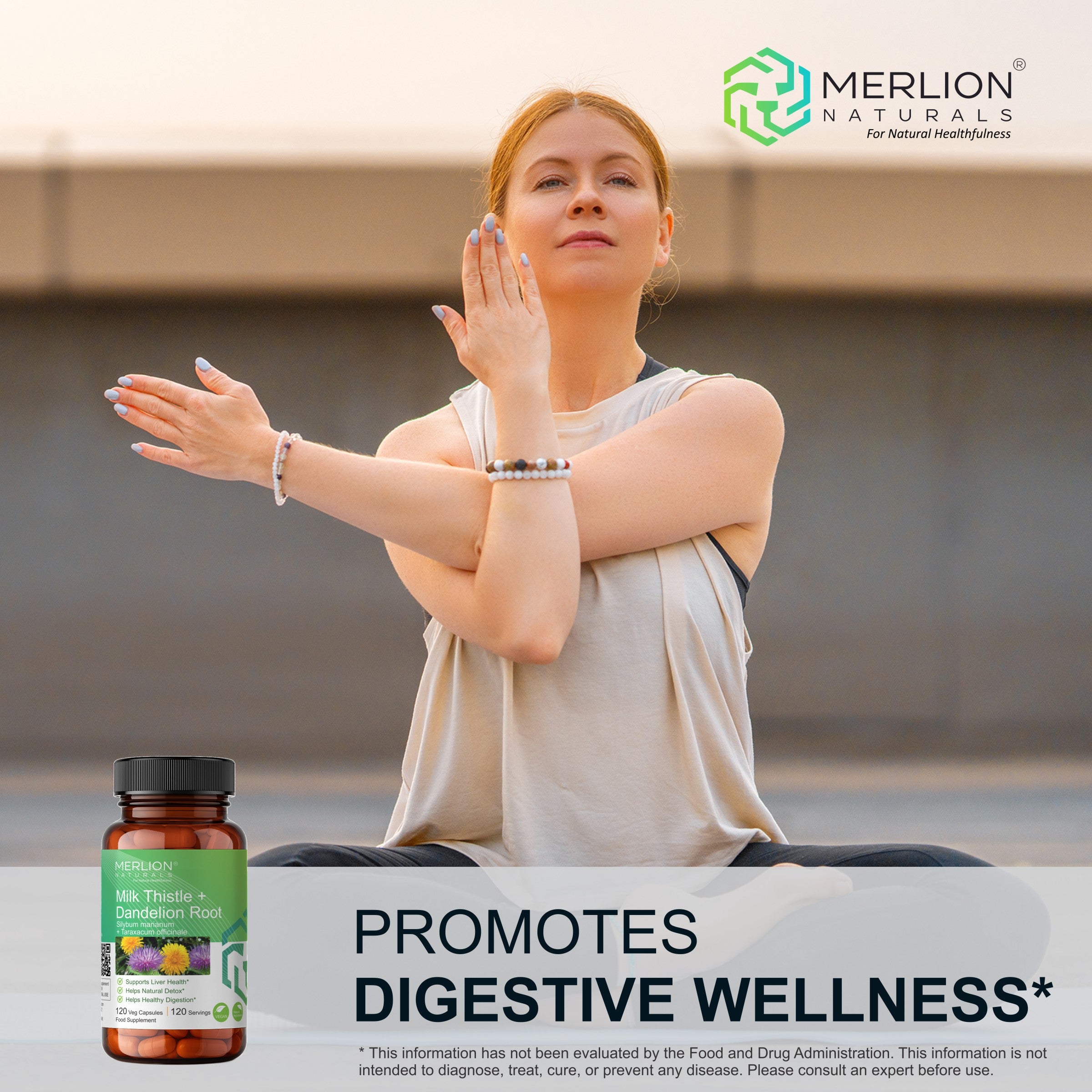 Milk Thistle and Dandelion Root Extract Capsules | Silybum marianum | 1050mg (120 Capsules)