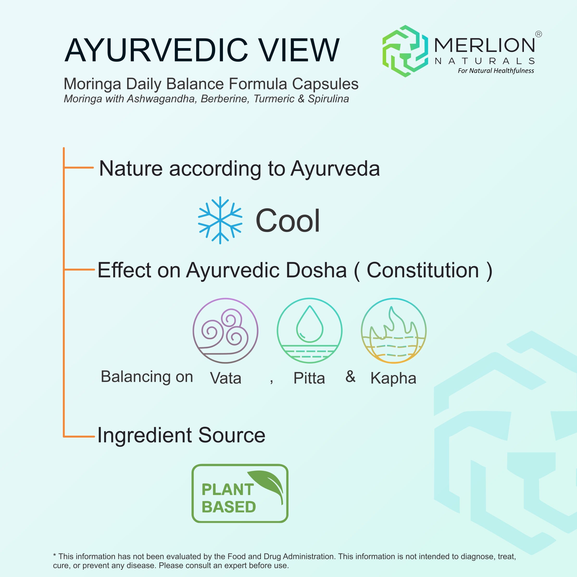 Moringa Daily Balance Formula 500mg Capsules (60 Capsules)