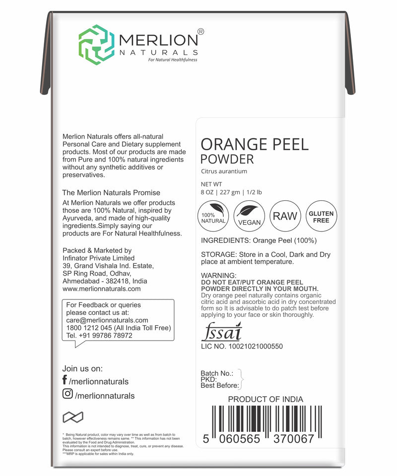 Orange Peel Powder | Citrus aurantium