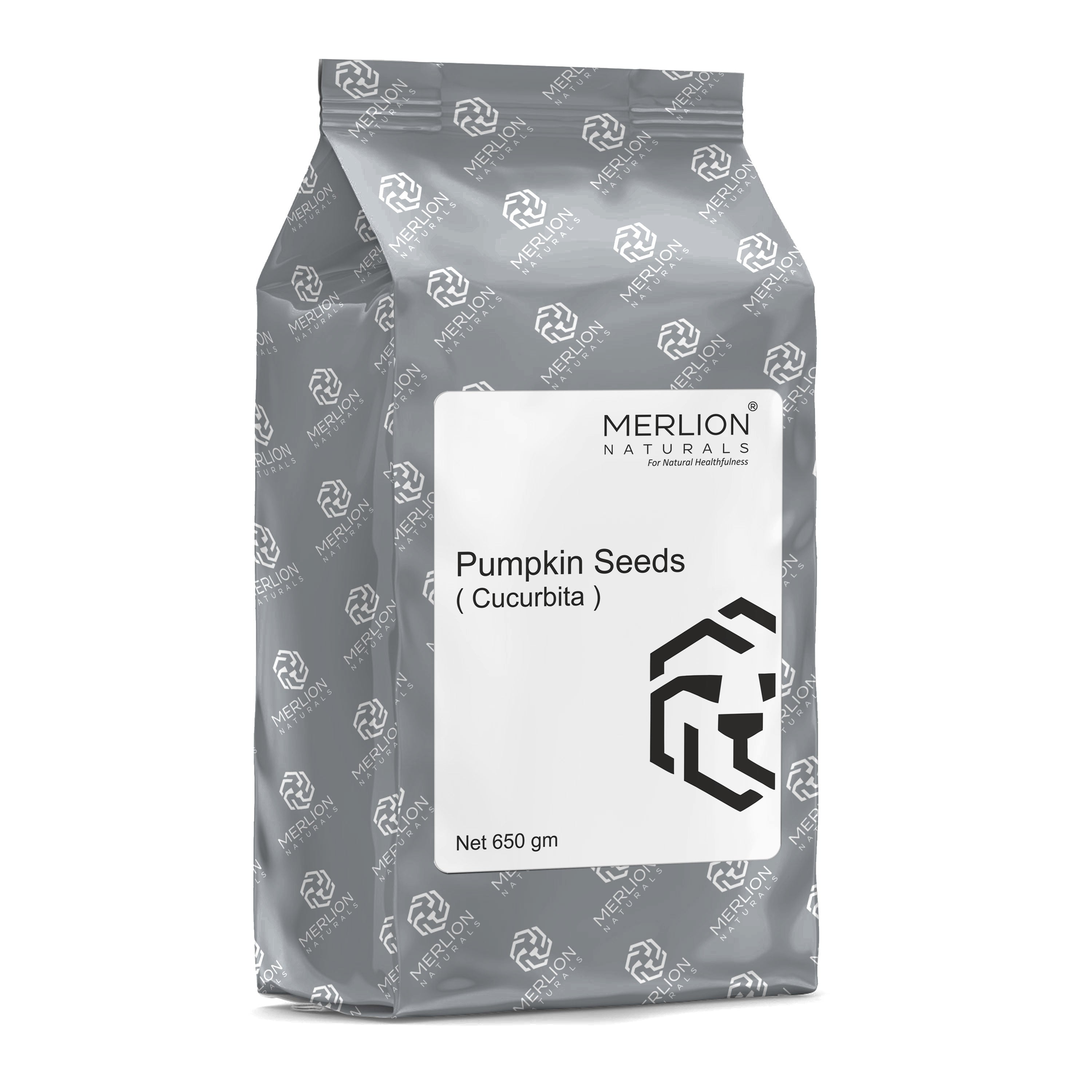 Merlion Naturals Pumpkin Seeds 650gm, Front view, Nutrient Rich, Heart Health, Sleep Support, Prostate Health, Antioxidant
