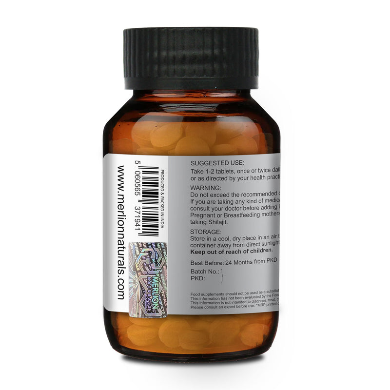 Shilajit Tablets | Asphaltum punjabianum | 500mg
